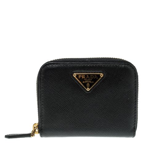 prada compact zip wallet|prada billfold wallet.